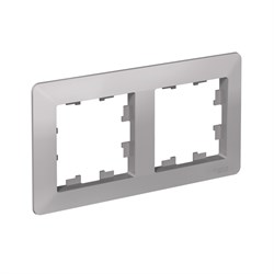 Systeme Electric AtlasDesign Air Алюминий/дымчатый черный Рамка 2-ая ATN220302 - фото 71550