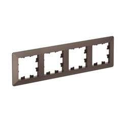 Systeme Electric AtlasDesign Air Мокко/дымчатый черный Рамка 4-ая ATN220604 - фото 71570