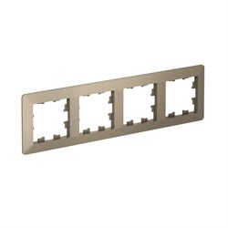 Systeme Electric AtlasDesign Air Шампань/дымчатый черный Рамка 4-ая ATN220504 - фото 71572