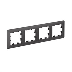 Systeme Electric AtlasDesign Air Базальт/дымчатый черный Рамка 4-ая ATN221404 - фото 71574