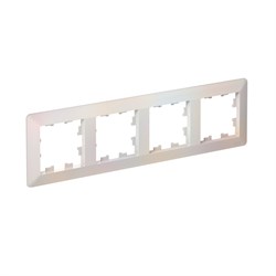 Systeme Electric AtlasDesign Air Жемчуг/дымчатый белый Рамка 4-ая ATN220404 - фото 71578