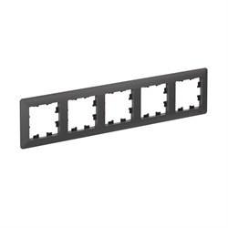Systeme Electric AtlasDesign Air Базальт/дымчатый черный Рамка 5-ая ATN221405 - фото 71586