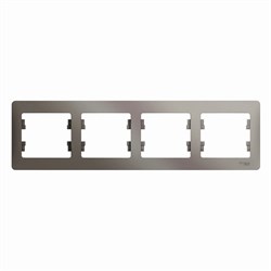 Glossa платина рамка 4-ая, горизонтальная GSL001204 - фото 71679