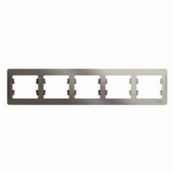 Glossa платина рамка 5-ая, горизонтальная GSL001205 - фото 71680