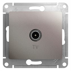 Glossa платина розетка TV оконечная 1DB GSL001291 - фото 71683