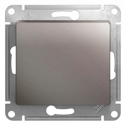 Glossa платина кнопка нажимная, сх.1, 10AX, GSL001215 - фото 71691