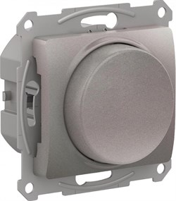 Glossa платина светорегулятор (диммер) повор-нажим, LED, RC, 400Вт, механизм GSL001223 - фото 71711