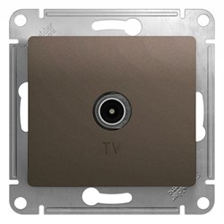 Glossa шоколад розетка TV коннектор GSL000893 - фото 71742