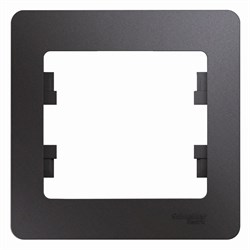 Glossa графит рамка 1-ая GSL001301 - фото 71777