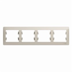Glossa молочный рамка 4-ая, горизонтальная GSL000904 - фото 71971
