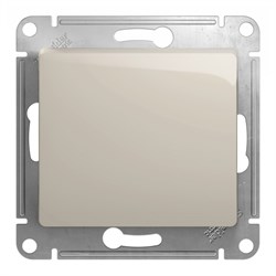 Glossa молочный переключатель 1-клавишный, сх.6,10AX GSL000961 - фото 71994