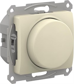 Systeme Electric Glossa Беж Светорегулятор (диммер) повор-нажим, LED, RC, 400Вт, мех. GSL000223 - фото 72022