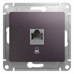 Glossa сиреневый туман розетка компьютерная RJ45 кат.5E GSL001481K - фото 72129
