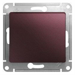 Glossa баклажановый выключатель 1-клавишный, сх.1, 10AX GSL001111 - фото 72139