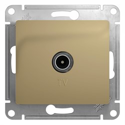 Glossa титан розетка TV коннектор GSL000493 - фото 72167