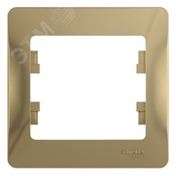 Рамка 1-м Glossa титан SE GSL000401 pe553542 - фото 72210