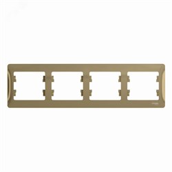 Рамка 4-м Glossa горизонт. титан SE GSL000404 pe553545 - фото 72213