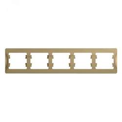 Рамка 5-м Glossa горизонт. титан SE GSL000405 pe553546 - фото 72214