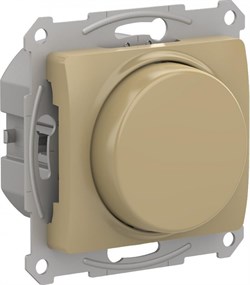 Glossa титан светорегулятор (диммер) повор-нажим, LED, RC, 400Вт, механизм GSL000423 - фото 72245