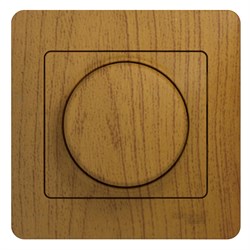 Glossa дерево дуб светорегулятор (диммер) поворотный, 300Вт (в сборе с рамкой) GSL000534 - фото 72249