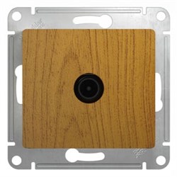 Glossa дерево дуб розетка TV одиночная 1DB GSL000591 - фото 72253