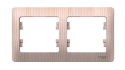 Systeme Electric Glossa Сосна Рамка 2-ая, горизонтальная GSL001502 - фото 72301