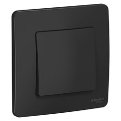 Blanca внутренняя антрацит переключатель 1-клавишный, 10А, 250B BLNVS010606 - фото 72343