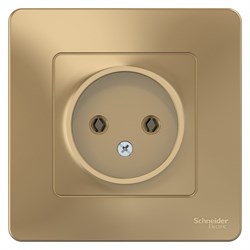 Blanca внутренняя титан розетка без заземления без шторок 16А, 250В BLNRS000014 - фото 72383