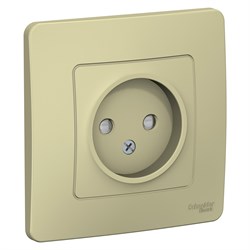 Blanca внутренняя бежевый розетка без заземления со шторками, 16А, 250В BLNRS000117 - фото 72405