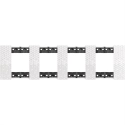 BTicino Living now Пиксель рамка немецкий стандарт 4 поста (2+2+2+2 мод) KA4802M4MW - фото 72813