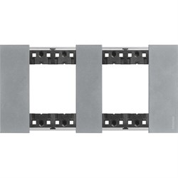 BTicino Living now Луна рамка немецкий стандарт 2 поста (2+2 мод) KA4802M2NW - фото 72817