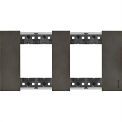 BTicino Living now Космос рамка немецкий стандарт 2 поста (2+2 мод) KA4802M2NG - фото 72825