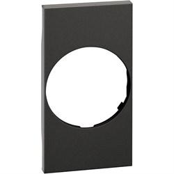 BTicino Living now чёрный лицевая панель для розеток 2К+З немецкого стандарта 2 мод KG04 - фото 72826