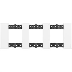 BTicino Living now белый рамка немецкий стандарт 3 поста (2+2+2 мод) KA4802M3KW - фото 72844