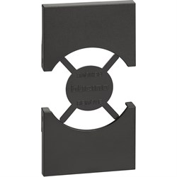 BTicino Living now чёрный лицевая панель для розеток 2К+З немецкого/итальянского стандарта 2 мод KG03 - фото 72874