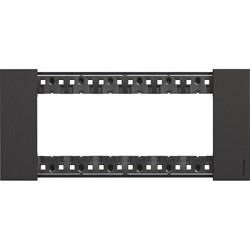 BTicino Living now чёрный рамка итальянский стандарт 6 мод KA4806KG - фото 72877