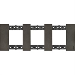 BTicino Living now Космос рамка немецкий стандарт 3 поста (2+2+2 мод) KA4802M3NG - фото 72883