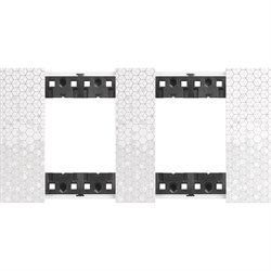 BTicino Living now Пиксель рамка немецкий стандарт 2 поста (2+2 мод) KA4802M2MW - фото 72915