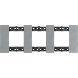 BTicino Living now Луна рамка немецкий стандарт 3 поста (2+2+2 мод) KA4802M3NW - фото 72927