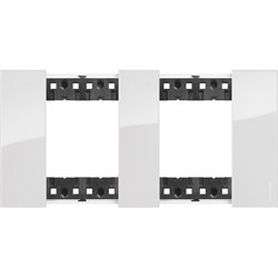 BTicino Living now Лед рамка немецкий стандарт 2 поста (2+2 мод) KA4802M2DW - фото 72944