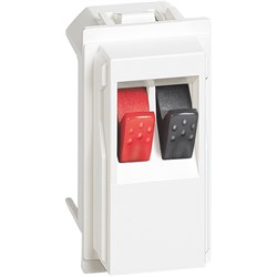 BTicino Living now белый розетка для аудиоколонок стерео 1 мод KW4294 - фото 72963