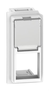BTicino Living now белый лицевая панель для адаптеров Keystone RJ45 1 мод KW07K - фото 72982
