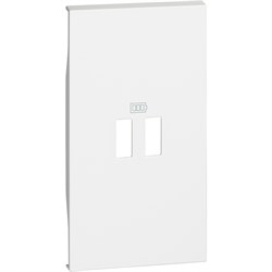 BTicino Living now белый лицевая панель для зарядных устройств USB 2 мод KW12C - фото 72993