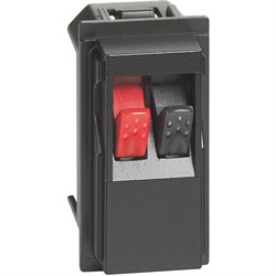 BTicino Living now чёрный розетка для аудиоколонок стерео 1 мод KG4294 - фото 73011