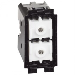 BTicino Living now Выключатель кнопочный двойной без фиксации.10А ~250В.1 модуль K4036 - фото 73040