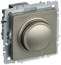 IEK Brite Base шампань светорегулятор поворотно нажимной 600Вт BR-D20-0600-K37 - фото 73138