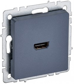 IEK Brite Base маренго розетка HDMI BR-H10-K35 - фото 73199