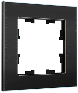 IEK Brite Decor чёрный металл рамка 1 место BR-M12-M-K02 - фото 73235