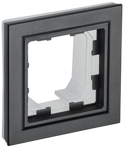 IEK Brite Base чёрный рамка 1 место IP44 BR-M12-44-K02 - фото 73279