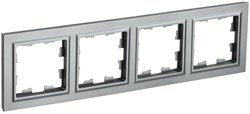 IEK Brite Base сталь рамка 4 места BR-M42-K46 - фото 73311